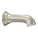 Moen Brushed Nickel Replacement 7.25-Inch Nondiverter Tub Spout, 3858BN