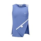 Picture of HORSSLE Unisex Shoulder Surgery Shirts, Comfy After Surgery Clothes, Rotator Cuff Recovery Snap-Access Tank Tops Blue