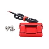 Support Plaque D'immatriculation Arrière pour FZ6 FZ 6 ZF6N FZ6R, pour FAZER, avec Queue Légère, Bien Rangé, pour Éliminateur Garde Boue Support de Plaque D'immatriculation de Moto(Red LED Lights)