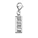 CHOORO Piano Keyboard Pendant Keychain Piano Zipper Pull Music Jewelry Gift for Pianist/Piano Teacher/Music Lovers (Piano Zipper Pull)