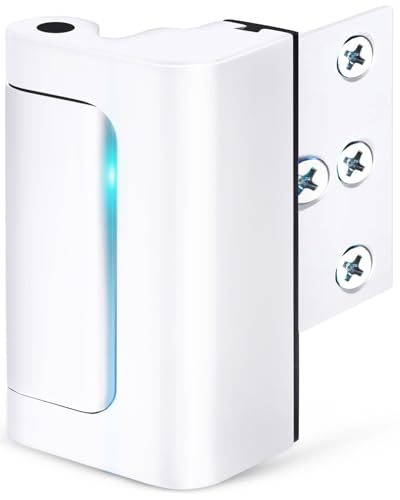 Home Security Door Reinforcement Lock - Child Proof High Security Door Lock Front Door Locks for Kids Safety Withstand 800 lbs Top Door Latch Lock Flip Door Guardian for Inward Swinging Inside Door