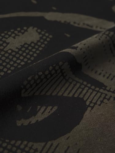 Image of The Souled Store Batman: Dark Knight Men and Boys Short Sleeves Round Neck Grey Graphic Printed Cotton Oversized Fit Breathable Lightweight All-Season T-Shirt