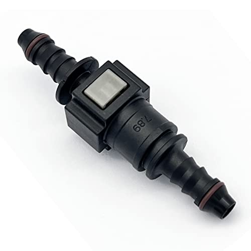 Krd Performance 3/8 (9.49Mm) Sae To 5/16 (8Mm) Barb Straight Nylon Fuel Line Hose Quick Release Connector #TOP2