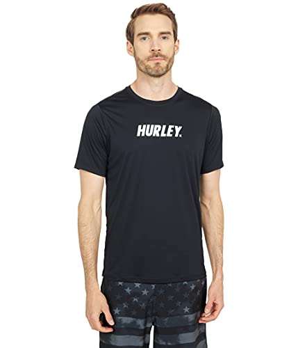 Hurley H2o-dri FL Hybrid UPF SS Top lycra surf homme noir