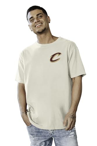 Image of Blue 84 NBA Unisex-Adult NBA Officially Licensed T-Shirt Ringspun Front /Back Ivory