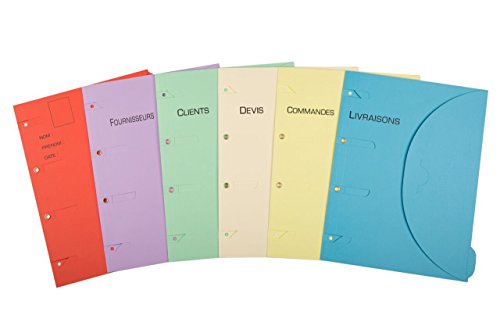 Smartfolder Pack des 6 thèmes Professionnels - Pochette de Rangement - format A4 Cover
