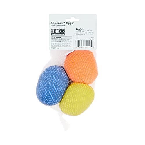 Outward Hound Squeakin' Eggs Plush Replacement Dog Toys - 3 Pack #TOP2