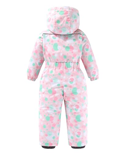 Image of Hiheart Boys Girls One Piece Snowsuit Waterproof Ski Snowboard Coverall