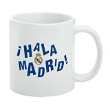 Real Madrid FC Hala Madrid Ceramic Coffee Mug Gift Mugs for, 11oz, White