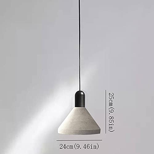 Suspension béton E27 et bois massif pour éclairage de plafond réglable - 8