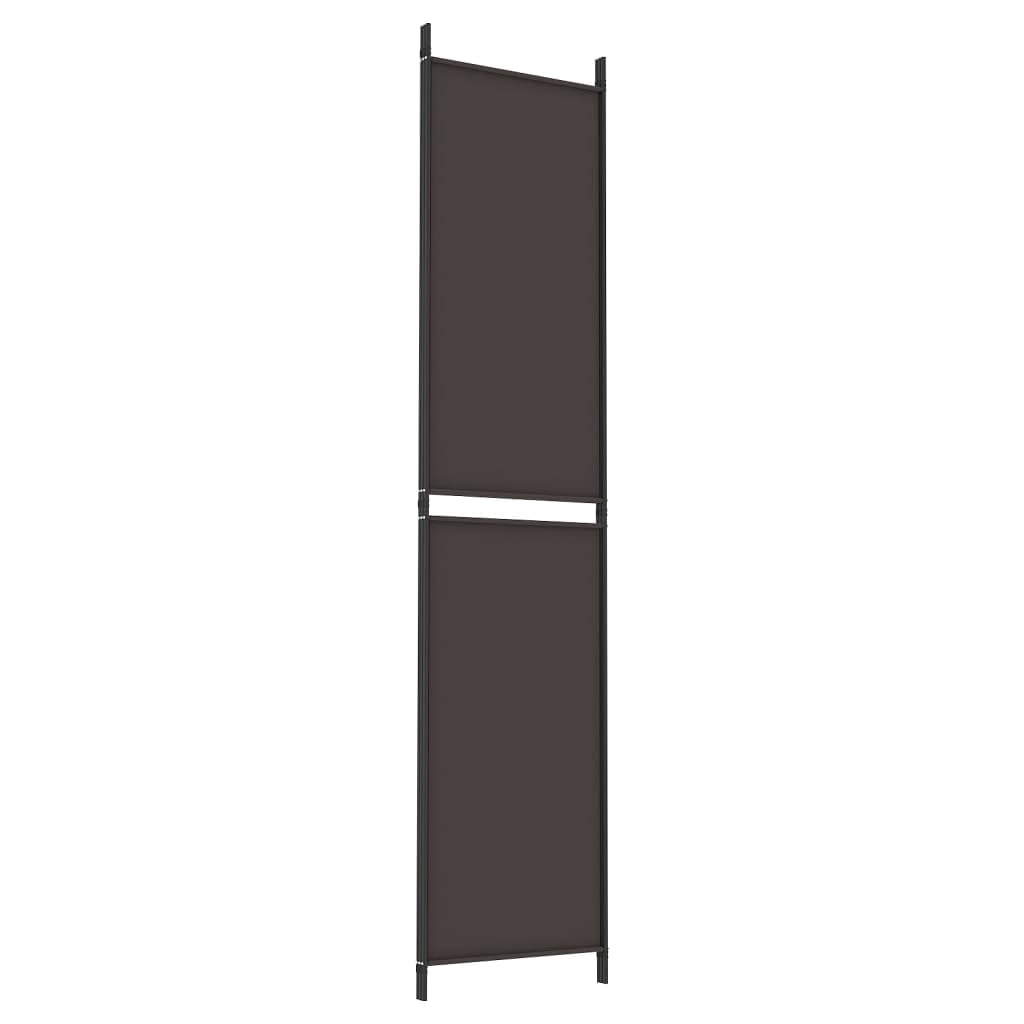 Home Outdoor Inne, 3-panelowa ścianka działowa, brązowa, 150 x 220 cm, tkanina