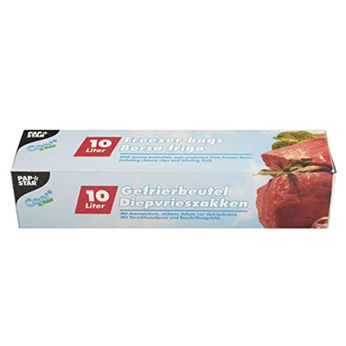 PAPSTAR Gefrierbeutel 10 Liter 600 x 400 mm transparent Sie erhalten 1 Packung Packungsinhalt: 24 Beutel