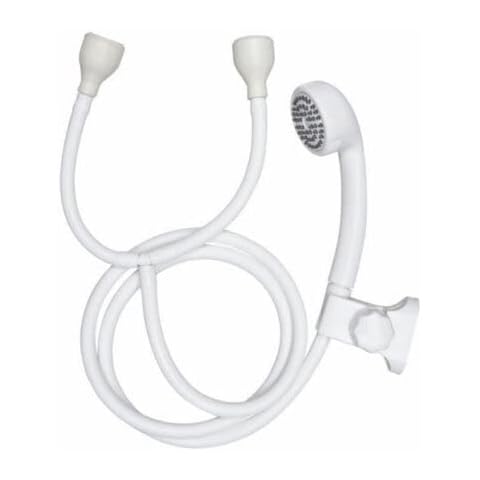 Portable Double Tap Push On Hand Held Shower Head & Hose Bath Sink Shower Head Hairdresser Pet Shower Hose Fitting (1.9 Meter Shower Head Set) Cover