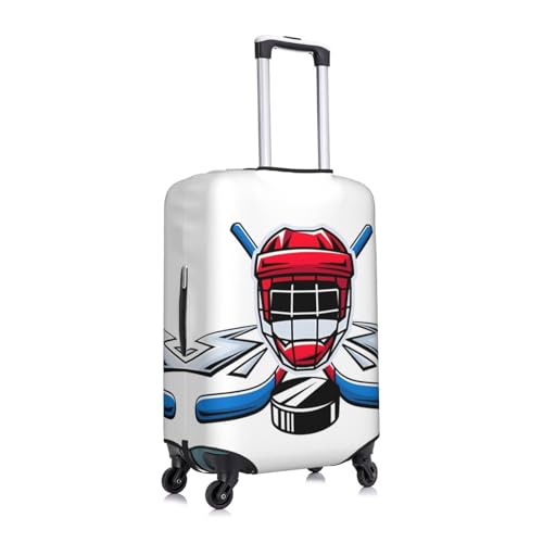Travel Luggage Cover Spandex Suitcase Protector Bag,Hockey Healthy Lifestyle Double-Sided Printed Fits 18-32 Inch Luggage, Baggage Covers For Kid And Adult,Small3