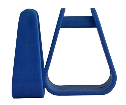 Showman Molded Plastic Pony Stirrups (Blue)