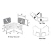 CRL Satin Chrome Finish Bullet Resistant Protective Barrier System 135176; Top or Mid-Mount Outside Clamp