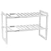 Multi-Fonctionnel sous L'évier 2 Niveaux Extensible Tablette Support De Rangement Réglable Organisateur Cuisine en Acier Inoxydable Évier Rack