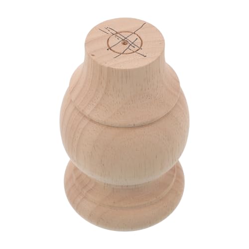 Patas de madera redondas beige para muebles de escritorio y sofá 2