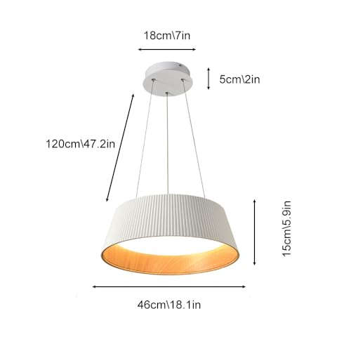 Lampes à suspension LED modernes style jupe plissée design élégant - 5