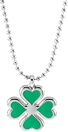 Tokyo Avengers Tachiba Hinata Cosplay Necklace, Womens, Popular, Four Leaf Clover Necklace, Lucky Necklace, Pendant, Zinc Alloy, Artificial Crystal, Cartoon, Anime Goods, Gift, Present