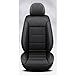 Produktbild IGUATU Auto Leder Sitzbezüge für BMW 5 Series 520d F10 M550d F10 520i F10 518d F10 523i 2000-2023, 5 Sitzer Bequem Atmungsaktiv Sitzbezügesets, Sitzschoner Zubehör,Black