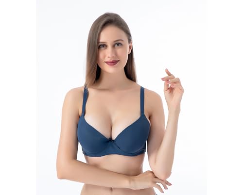 Image of Viola's Secret 6 Pack of Color Print T-Shirt Bras B Cup C Cup and D Cup