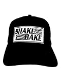 Shake and Bake Talladega Nights Ricky Bobby Cal Naughton JR Parody HAT Black