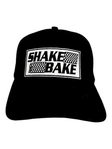 Shake and Bake Talladega Nights Ricky Bobby Cal Naughton JR Parody HAT Black