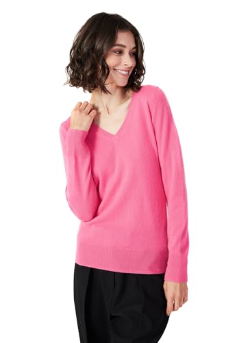 Image of Style Republic Women's 100% Pure Cashmere V-Neck Pullover Sweater | Lightweight Tops, Ultra Soft Feel, Naturally Breathe, Easy Layering, All Day Comfort Wear, Easy Care, Hand Wash Only