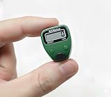 Electronic Tasbih Ring Portable Digital Tasbih Counter Mini LCD Display with Reset Button and LED Light (Green)