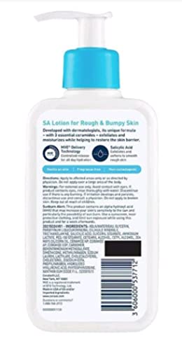 Cerave Sa Skin Care For Rough And Bumpy Skin Bundle - Sa Body Wash (10 Fl Oz) And Sa Moisturizing Lotion (8 Fl Oz) - Skin Smoothing Formula With Salicylic Acid #TOP2