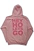 Ramones Hoodie Pink Hey Ho Seal Band Logo Official Unisex Pink Pullover S #2