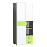 Korpus und Fronten aus Laminatplatte, Griffe aus Kunstoff