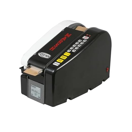 MARSH TD2100 Portable Electric Tape Dispenser with US Inch Increments, 110/120V, 60 Hz, 18.9" Length x 10-1/2" Width x 13.7" Height