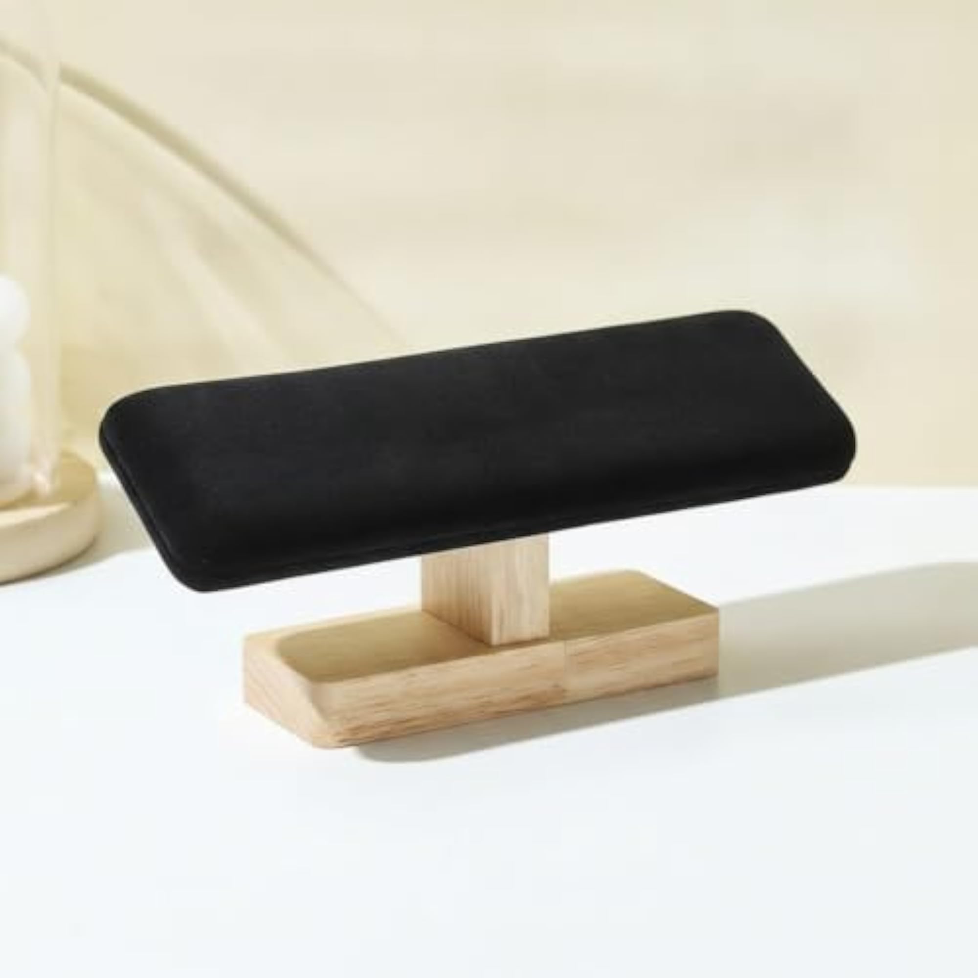 Wooden Jewelry Stand with Padded Watch Display