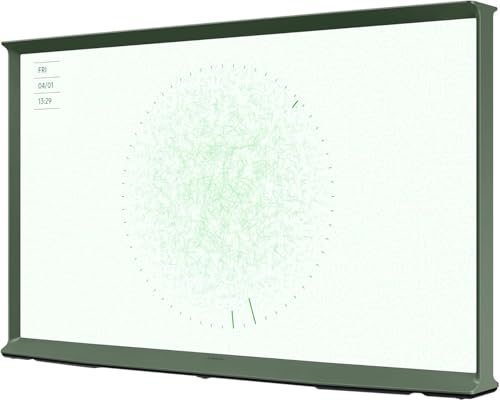 Image of Samsung The Serif Green 55-inch QLED TQ55LS01DB TV, Certified Non-Reflective Screen, 360° Design TV, Ambient Mode+, Smart TV, OTS Lite Technologies, Detachable Legs Included