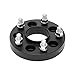 VLAOSCHI Black Forged 5x110 Hubcentric Wheel Spacers 20mm with 12x1.5 Studs Compatible with Jeep Ch-Evy 5 Lug for 2015-2022 Renegade Cherokee KL | 2017-2022 Compass MP | Dart Malibu HHR - Pack of 4