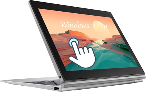 Lenovo IdeaPad D330 2 in 1 Touchscreen Laptop, 10.1-Inch (1280 x 800), Intel Celeron N4000, 4GB RAM, 64GB SSD, Japanese Keyboard QWERTY, Windows 11 Pro (Renewed)