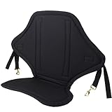 pistro Asiento de kayak acolchado de lujo, asiento de kayak y canoa, protección contra la corrosión y resistente al agua, A