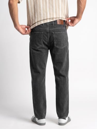 Image of Urbano Fashion Men's Relaxed Fit Washed Denim Jeans Non-Stretchable