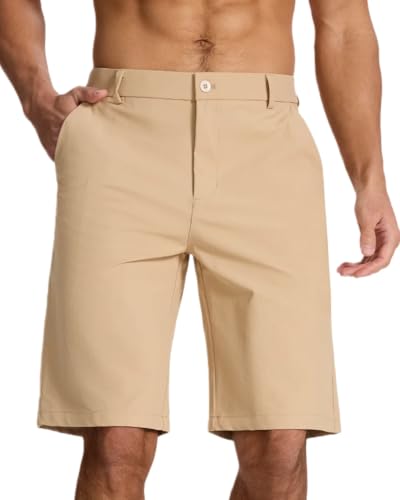 Pantalones cortos de golf elásticos con 4 bolsillos prácticos para uso diario diario