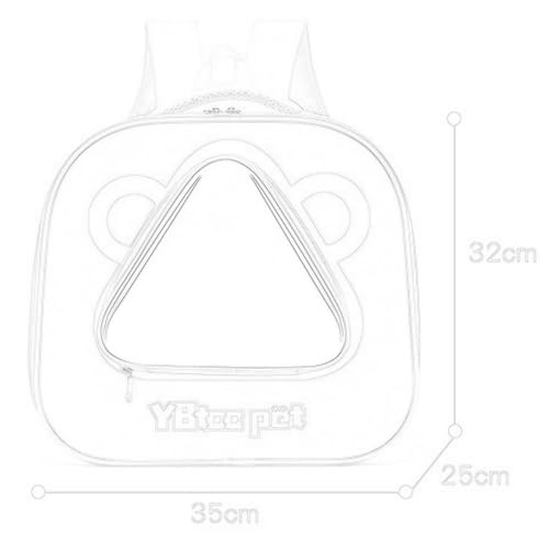 Mochila para gato con correa ajustable y diseño ergonómico transpirable 4