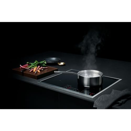 Foto von AEG IKB64431XB Autarkes Kochfeld / Induktion / Hob²Hood / Slider-Bedienung / 60 cm / Edelstahlrahmen / 4 Kochzonen / Powerfunktion / Kindersicherung