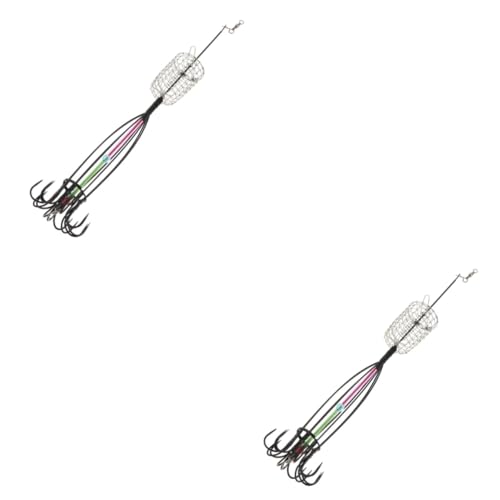 Kisangel 3 pcs Fishing Cage Durable Bait Lure Cage for Eels Crabs Lobsters Shrimps Crayfish Fishing Supplies for Enthusiasts Anglers