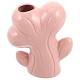 EPIGEIST Minimalistische Rosa Keramikvase Kaktus-Design Kleine Nordische Blumenvase Dekorativ für Tischdeko Wohnzimmer und Bürozentren Vielseitig Einsetzbar