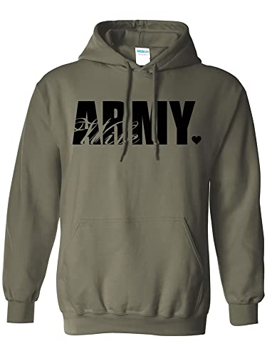 zerogravitee Army Wife Heart Hooded Sweatshirt