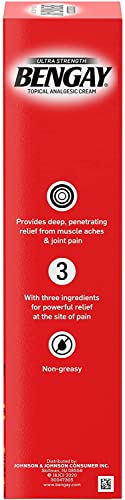 Image of Bengay Ultra Stength Pain Relieving Cream, Non-Greasy-Ultra Strength, 2 pk