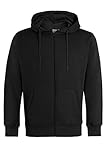 imporio 11 Mens American Plus Size Plain Fleece Hoodie Zip Up Sweatshirt Jacket Hoodies Top Size UK 5XL-8XL (UK, Alpha, 7XL, Plus, Regular, Plus Size, Black) - Image 1