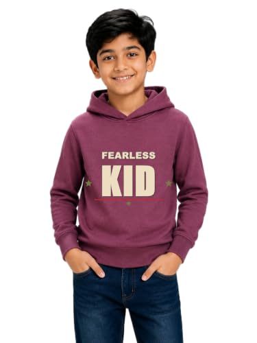 Image of Boys Hooded Sweatshirt | Cotton Blend Full Sleeve Hoodie for Boys