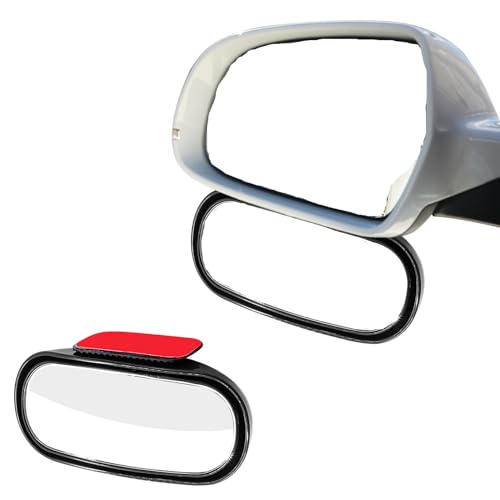 Image of Blind Spot Mirror Adjustable 360 Degree Car Side Mirror, HD Glass Rear View Exterior Accessories Frame Thickness Less than 5MM for Car SUV (ellipses)